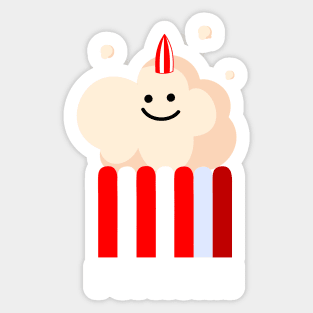 Unicorn as popcorn Sticker